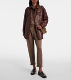 Brunello Cucinelli Embellished cotton-blend sweatpants