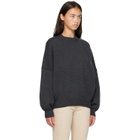 KHAITE Gray Margaux Sweater
