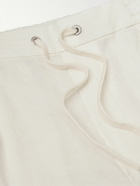 Ralph Lauren Purple label - Straight-Leg Linen Drawstring Trousers - White