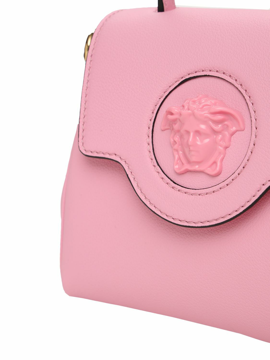 VERSACE - Small Leather Medusa Top Handle Bag Versace