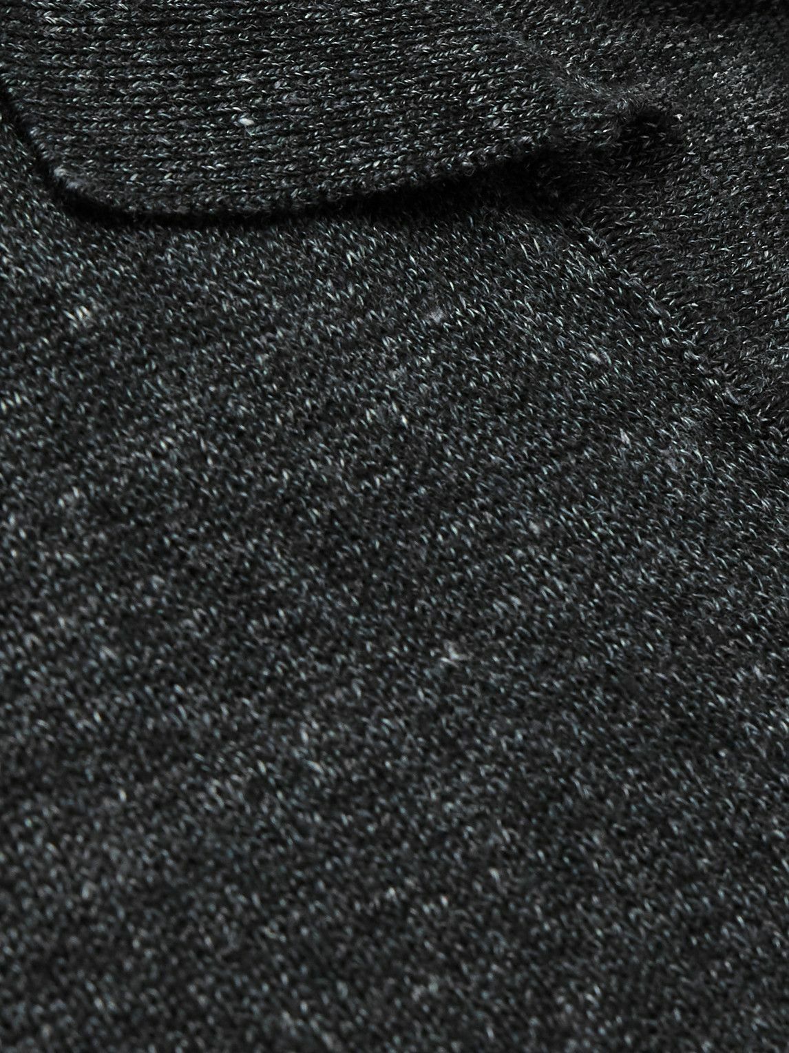 De Bonne Facture - Linen and Cotton-Blend Polo Shirt - Gray