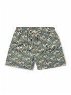 Rubinacci - Straight-Leg Mid-Length Printed Shell Swim Shorts - Green