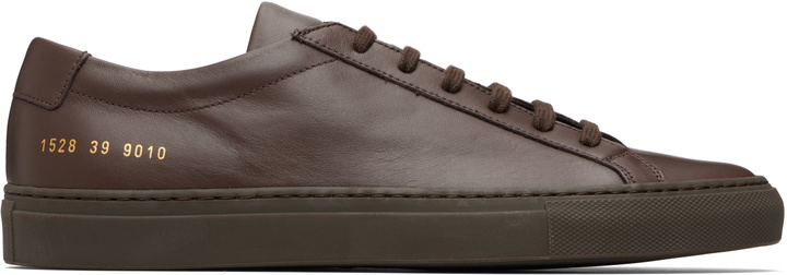 Photo: Common Projects Brown Original Achilles Low Sneakers