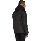 Yves Salomon Black Technical Fur-Lined Coat