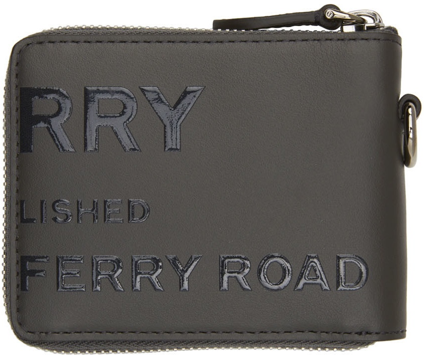 Burberry EKD Leather Zip Wallet