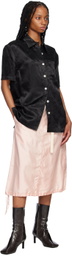 KIM SHUI SSENSE Exclusive Black Embroidered Shirt