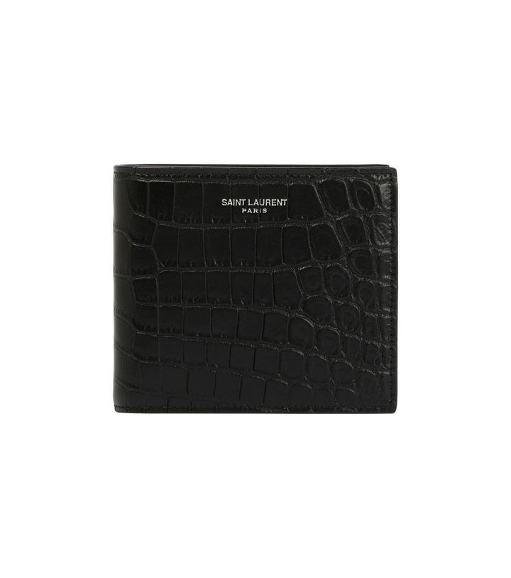 Photo: Saint Laurent - East/West embossed leather wallet