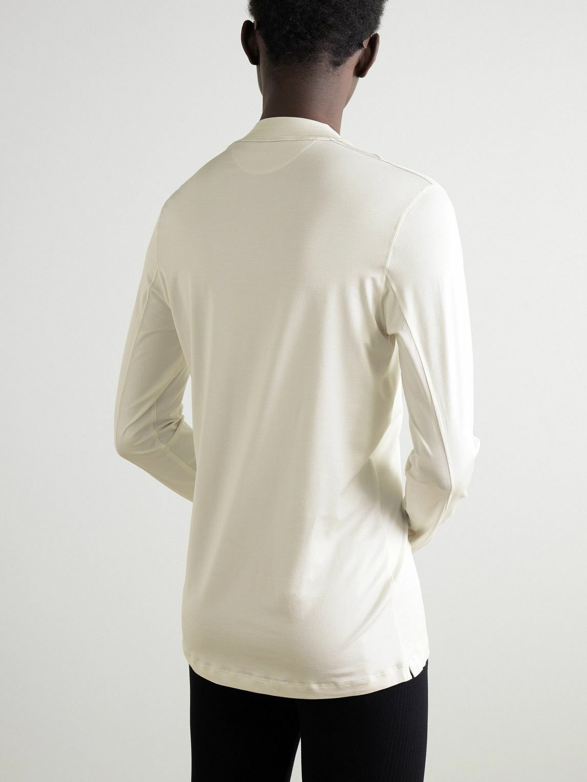 Brunello Cucinelli - Logo-Print Stretch-Silk Ski Base Layer