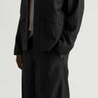 END. x Samsøe Samsøe Men's Saeryx Wide Elasticated Trousers in Black Pinstripe