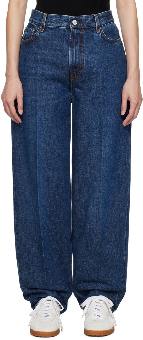 TOTEME Indigo Wide-Leg Jeans Toteme