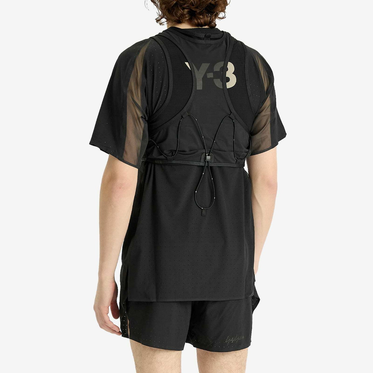 Y-3 Men's Run Vest in Black Y-3