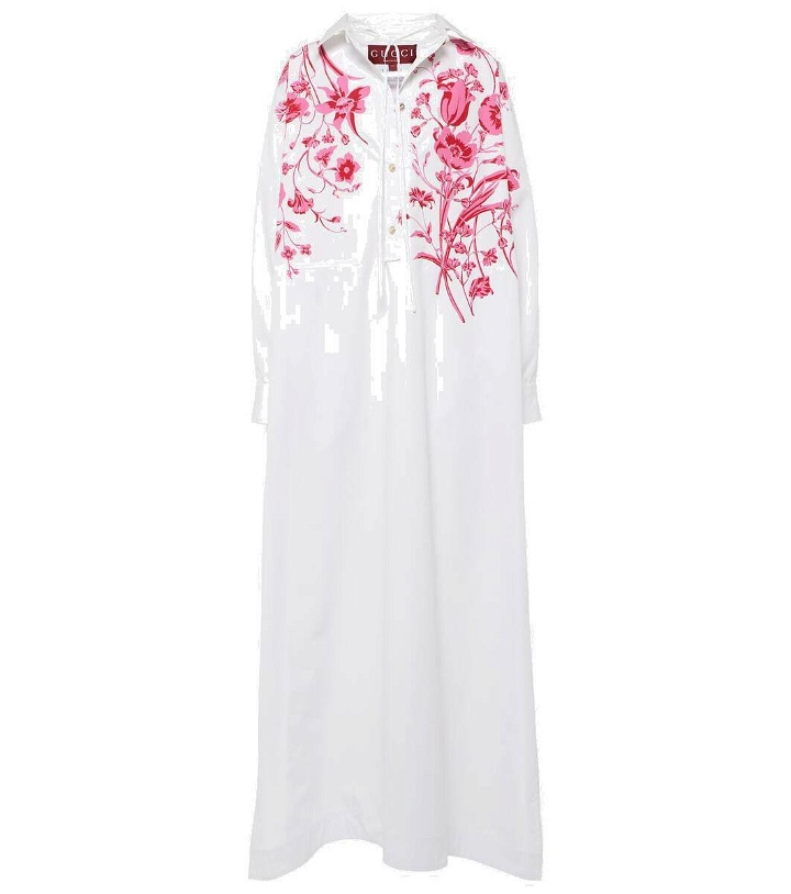 Photo: Gucci Floral cotton poplin maxi dress