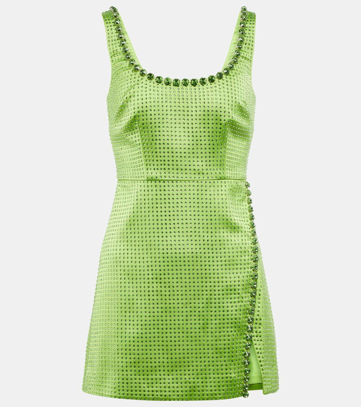 Self-Portrait Embellished satin minidress Self-Portrait