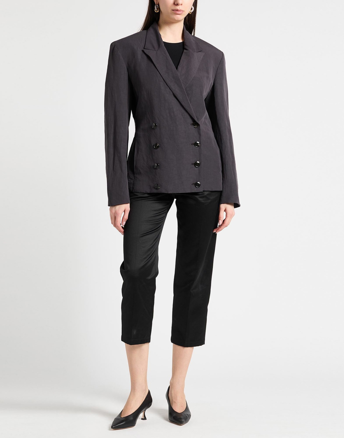 Quira Womens Blazer in Charcoal