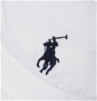Polo Ralph Lauren - Loft Logo-Embroidered Cotton-Twill Bucket Hat - White