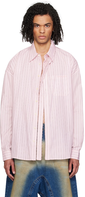 Photo: Y/Project Pink Hook-Eye Shirt