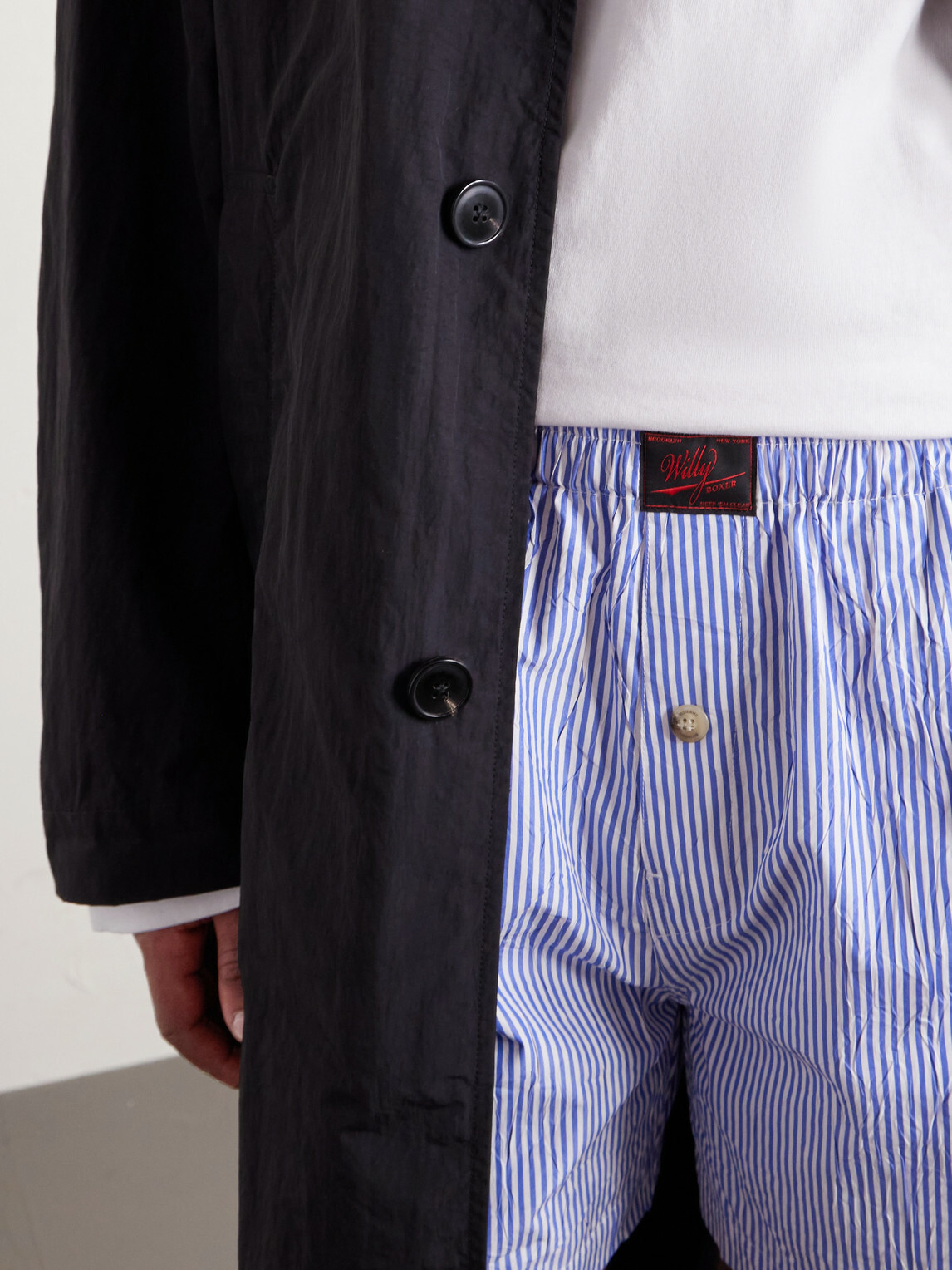 Willy Chavarria - Willy Woven Cotton Straight-Leg Boxer Shorts - Blue