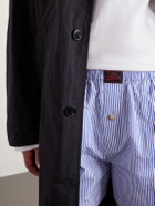Willy Chavarria - Willy Woven Cotton Straight-Leg Boxer Shorts - Blue