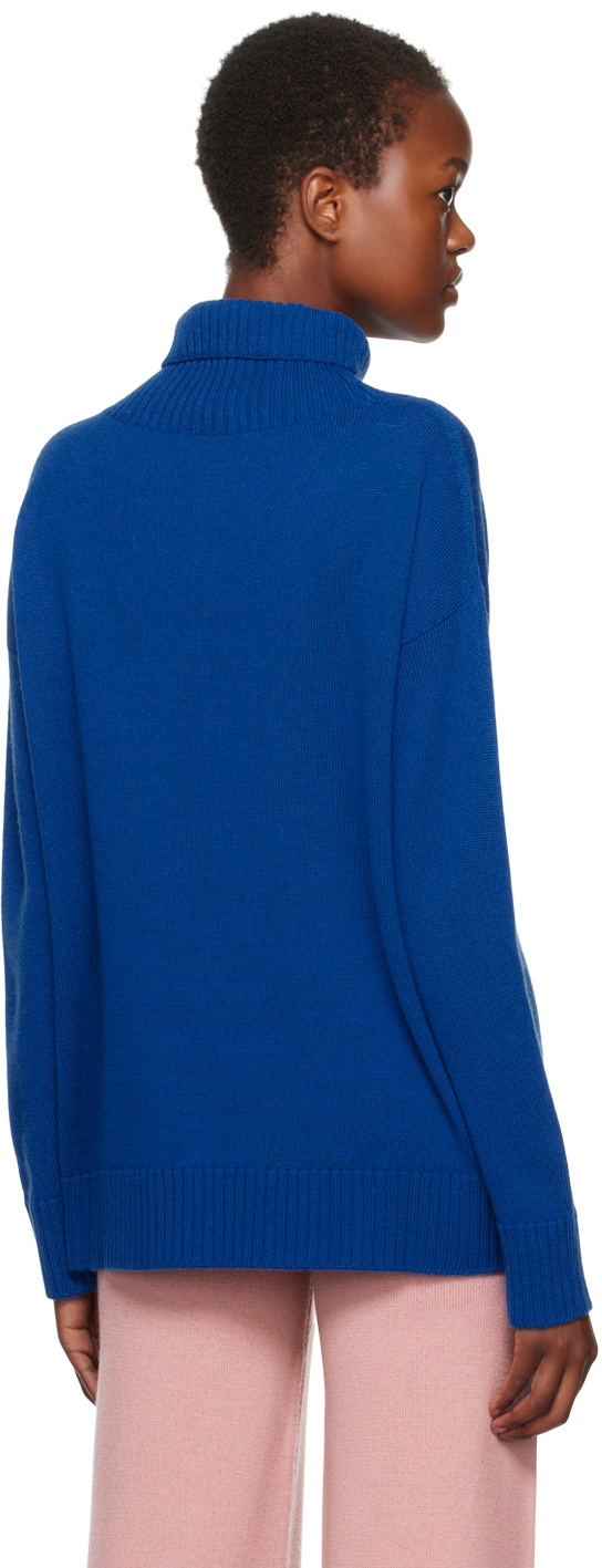 Max Mara Leisure Blue Nuble Turtleneck