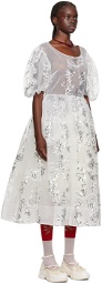 Simone Rocha White Tutu Maxi Dress