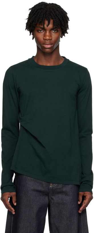 Photo: Marina Yee Green Tuck Long Sleeve T-shirt