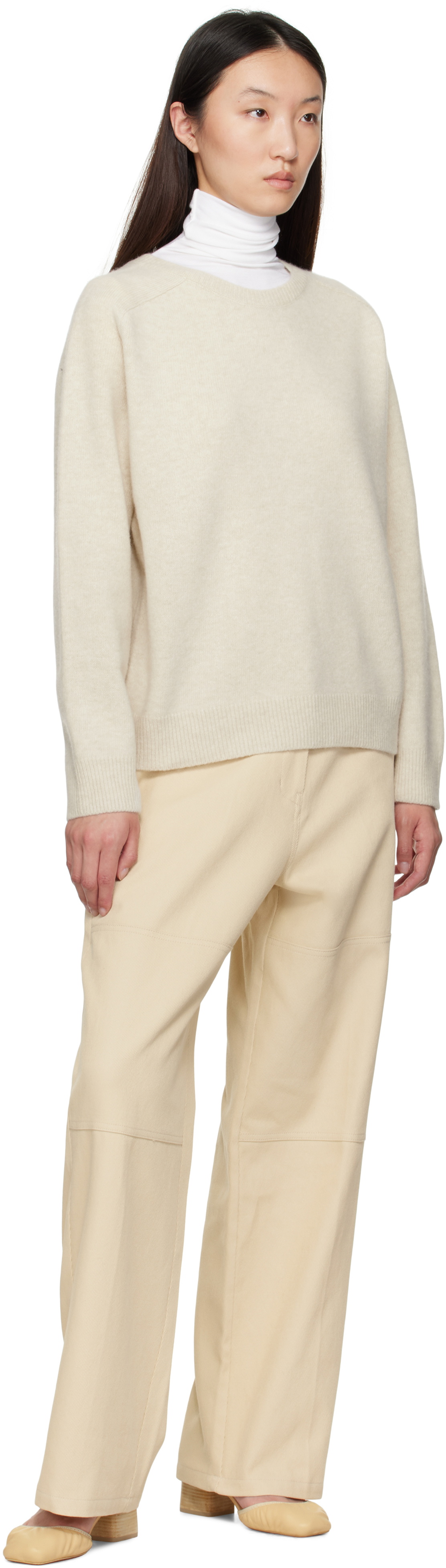LE17SEPTEMBRE Off-White Raglan Sweater