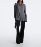 Gucci GG printed silk twill shirt
