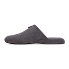 Thom Browne Grey Flannel 4-Bar Engineered Slippers