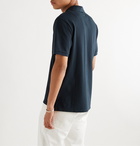 RAG & BONE - Logo-Embroidered Cotton-Blend Piqué Polo Shirt - Blue