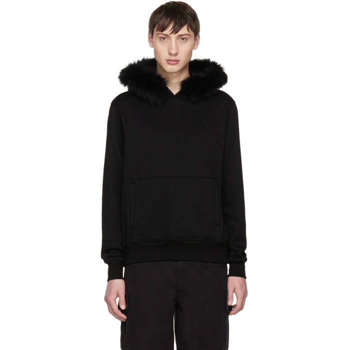 Photo: Opening Ceremony Black Limited Edition Fur Trim Hoodie