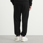 Moncler Men's Stripe Logo Sweatpants in Black