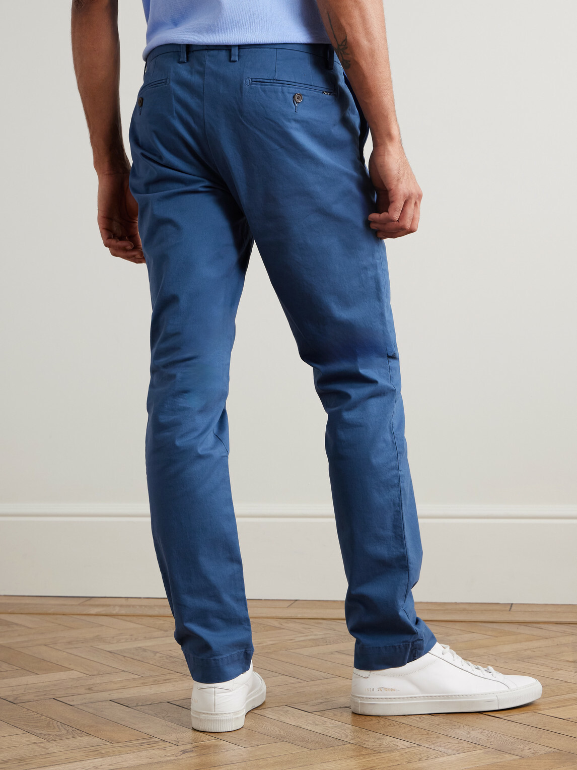 Polo Ralph Lauren - Greenwich Straight-Leg Cotton-Blend Trousers - Blue