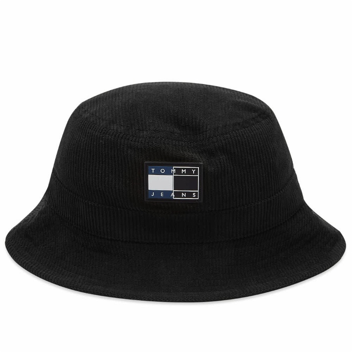 Photo: Tommy Jeans Men's Split Logo Bucket Hat in Black