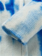 The Elder Statesman - Tie-Dyed Cashmere Cardigan - Blue