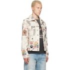 COÛT DE LA LIBERTÉ Off-White Johnny California Cool Japan Canvas Trucker Jacket