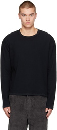 mfpen Black Reverse Rib Sweater