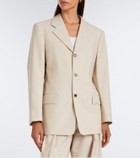 Bottega Veneta Striped wool and cotton blazer