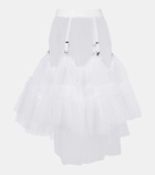 Noir Kei Ninomiya Sheer tulle midi skirt