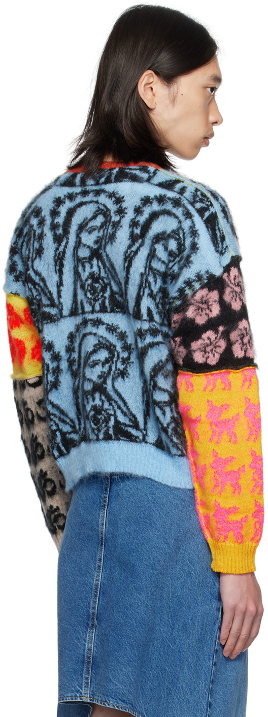 Ashley Williams Multicolor Patchwork Cardigan