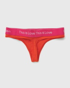 Calvin Klein Underwear Wmns Thong Red - Womens - Panties