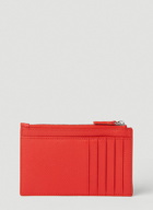 Balenciaga - Logo Print Card Holder in Red