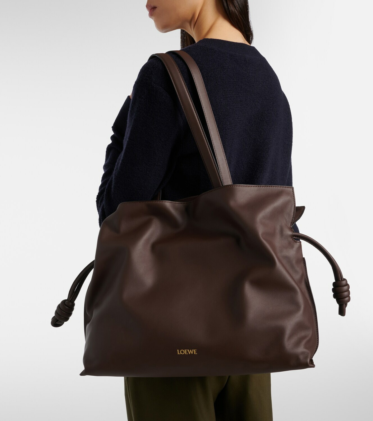 Loewe Flamenco Large leather tote bag