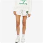 Casablanca Women's Tennis Club Sweat Shorts in Off White