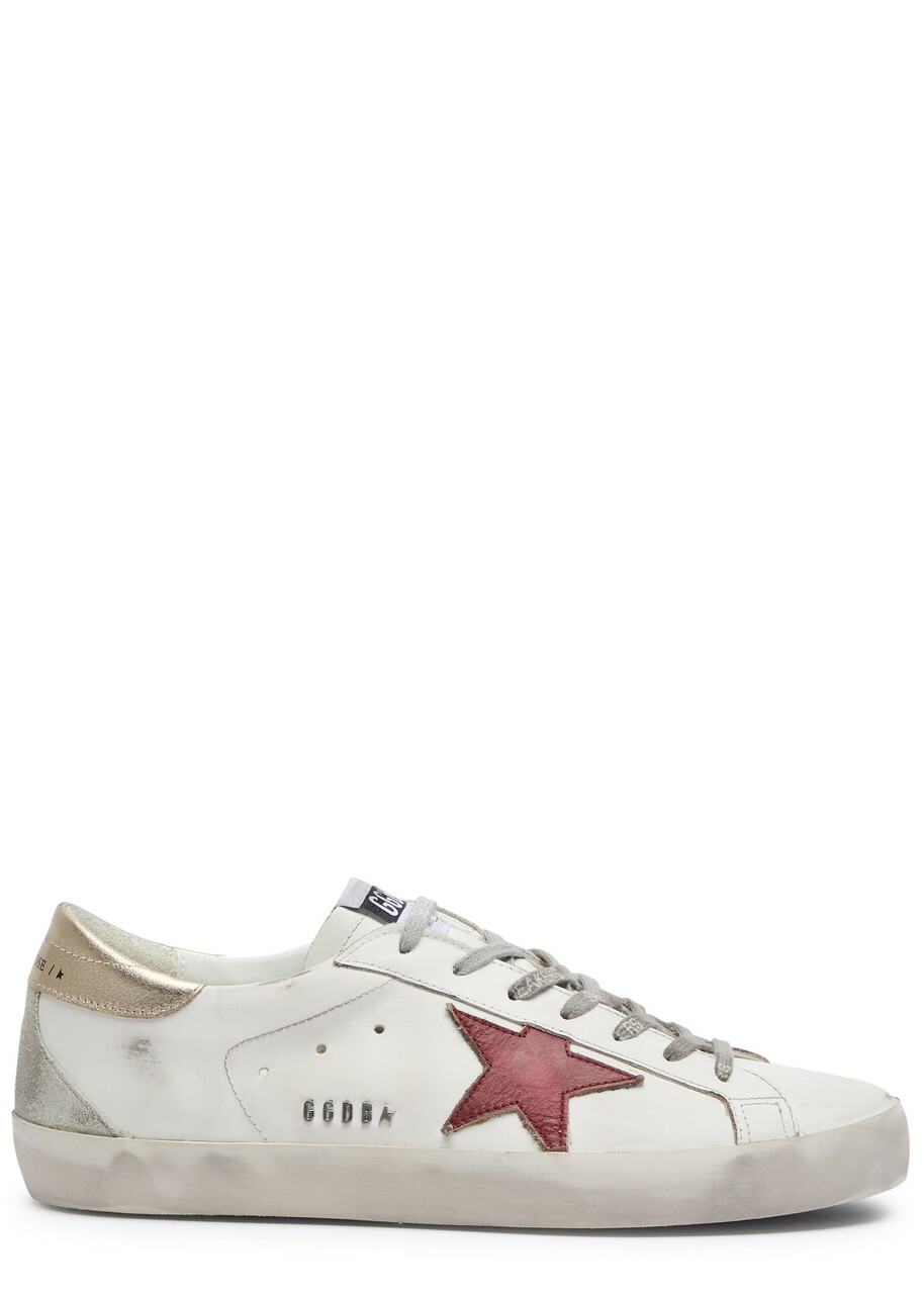 ★Golden Goose★ Superstar Distressed Effect Sneakers White Golden Goose - Super-Star Distressed Leather Sneakers