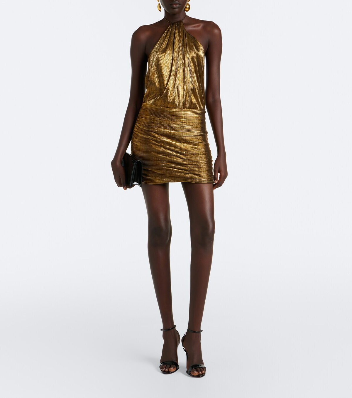 Retrofête Lavinia halterneck minidress