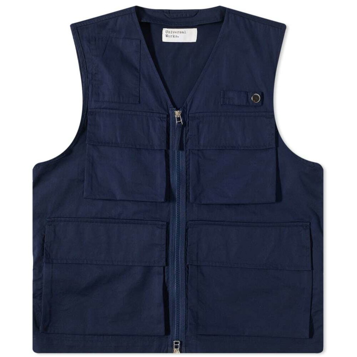 Photo: Universal Works Men's Photographers Gilet in Navy