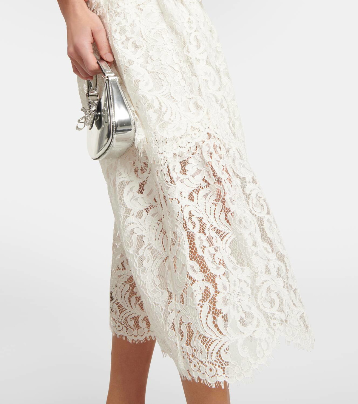 SELF-PORTRAIT ワンピース Embellished lace midi dress794419 Self-Portrait Embellished lace midi dress Self-Portrait