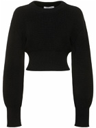 MARINE SERRE Knit Crewneck Cropped Sweater