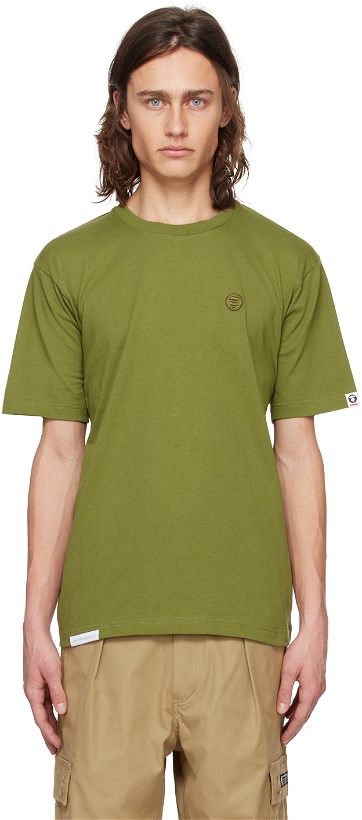 Photo: AAPE by A Bathing Ape Green Embroidered T-Shirt