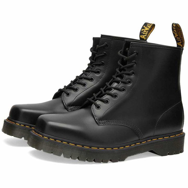 Photo: Dr. Martens 1460 Bex Squared 8-Eye Boot in Black Polished Smooth